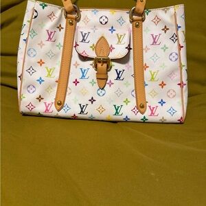 Louis Vuitton White murakami Monogram Tote